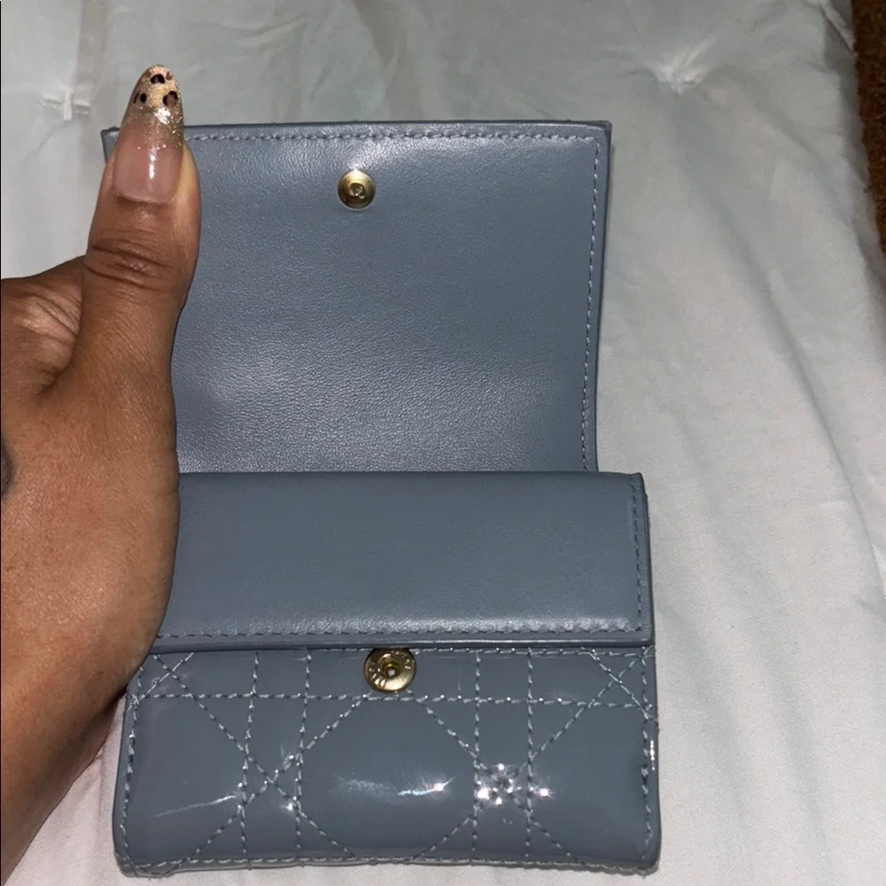 Dior Lotus Quilted compact wallet